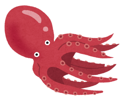 マメダコのオス　交接に必要な腕　なるべく使わず